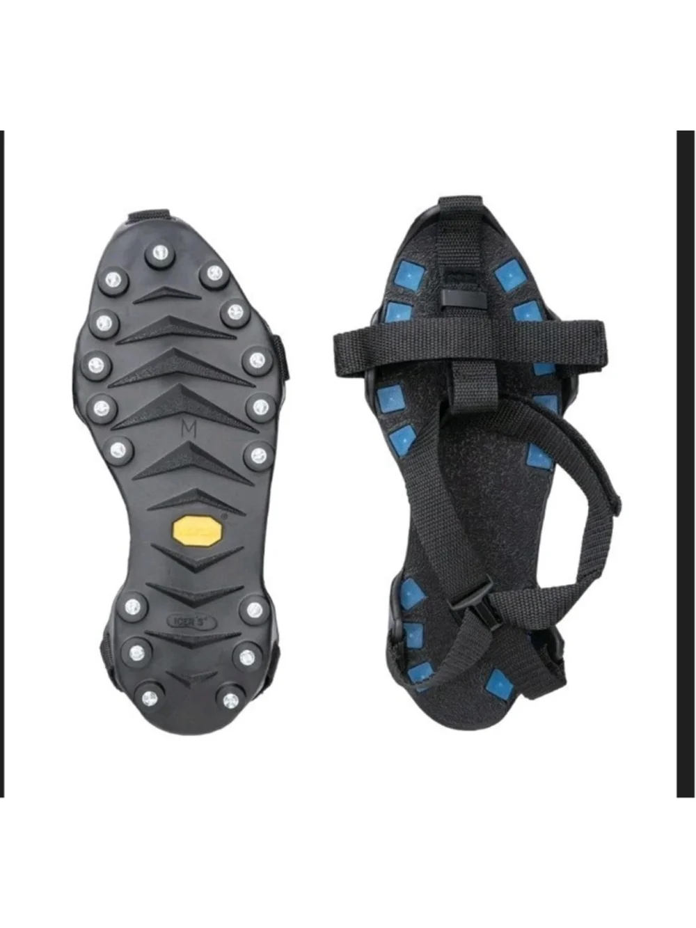 ICER'S XT Ice Cleats Mens Sz S Vibram Anti Slip Traction Cleats Made Canada
